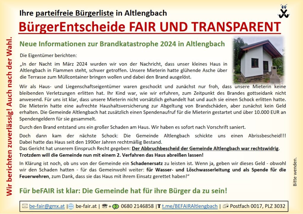 Flugblatt August 2025 - Galerie